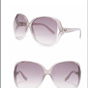 Gucci 60mm Oversized Sunglasses Gray